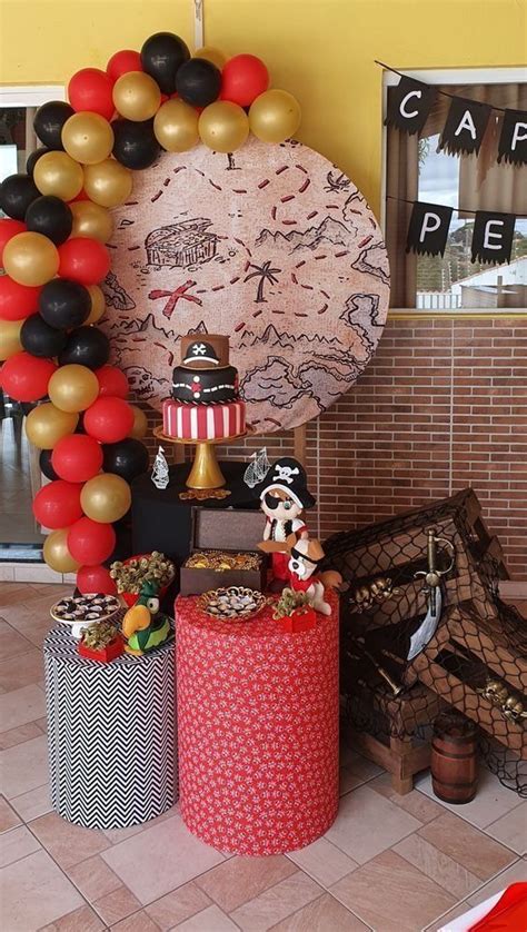 40 Geniales decoraciones de Cumpleaños de Pirata Feste di compleanno