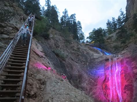 Dazzling Lights at Seven Falls | El Paso County Colorado Waterfall