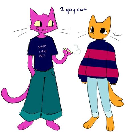 Gay Cats In Cute Drawings Furry Art Cat Furry