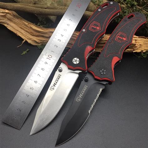 Harnds Ck7006 Blazer Folding Knife 9cr18mov Blade G10 Handle Outdoor