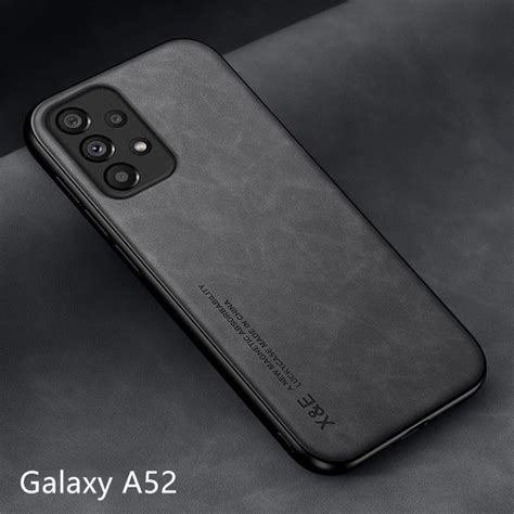 Кожа чехол для Samsung Galaxy A52 / A52S Магнитное притяжение внутри ...