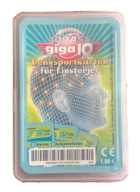 TOPASS GIGA IQ Denksportkarten für Einsteiger EUR 4 29 PicClick DE