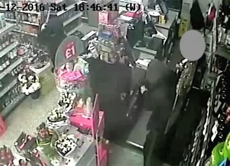 Watch Robbers Armed With Machete And Crowbar Threaten Shop Worker