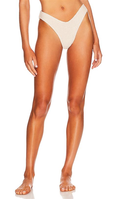 Montce Swim Lulu Bikini Bottom In Crema Scrunch Modesens