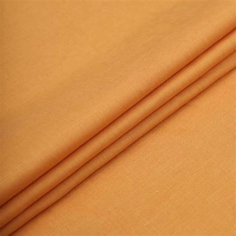 Plain Inch Solid Saffron Cotton Linen Fabric Gsm Gsm At Rs