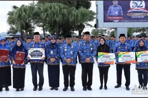 Pj Gubernur Kaltim Pimpin Upacara Hut Korpri Ke Ajak Perkuat