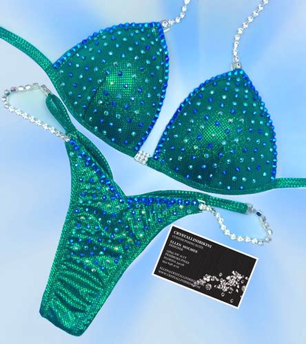 Emerald Sapphire AB Competition Bikini Crystallinibikini