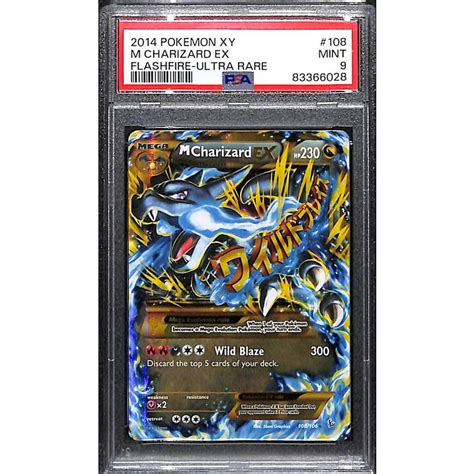 Buy Psa 9 M Charizard Ex 108106 Ultra Rare 2014 Pokemon Xy Flashfire