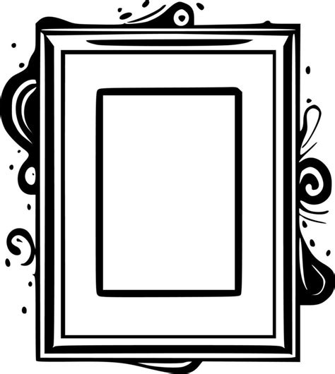 Frame - Black and White Isolated Icon - Vector illustration 24164965 Vector Art at Vecteezy