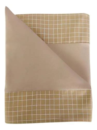 Jogo De Lençol 3 Peças Solteiro King 96 Quadrados 04 Nude Parcelamento sem juros