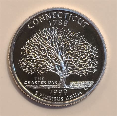 Statehood Quarter 1999-S Connecticut SILVER Proof-65 (GEM) - For Sale