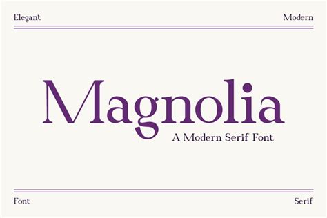 Magnolia Elegant Serif Font