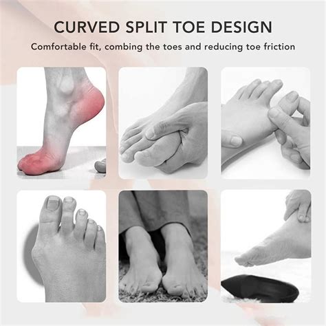 Flexible Bunion Relief Toe Separators - 6 Pairs for Women | Prevent