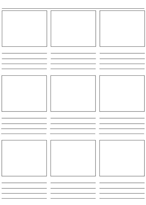 Cartoon Storyboard Template