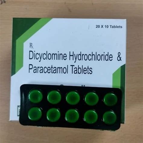 Aspadic Dicyclomine Hydrochloride Paracetamol Tablet At Rs 21 43 Stripe Raopura Vadodara