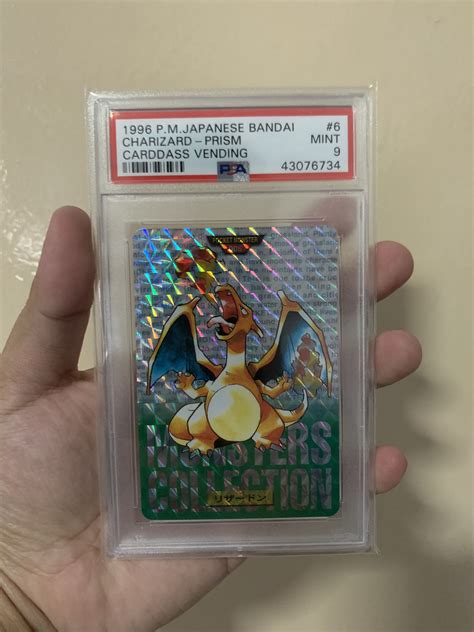 Pokemon Japanese Bandai Carddass Vending Prism Green Charizard