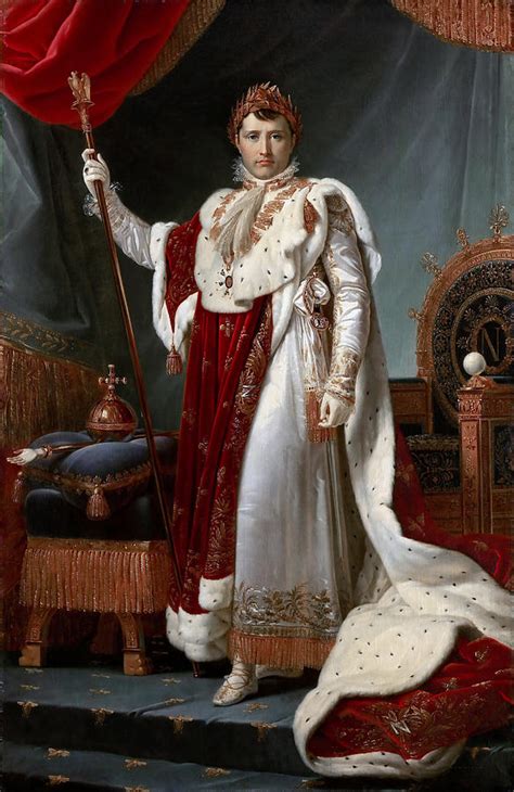 Napoleon In Coronation Robes Painting By Francois Gerard Fine Art America