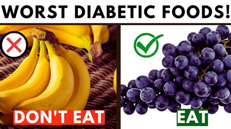 The 5 Most Terrible And Worst Foods For Diabetic Run From These Foods Youtube