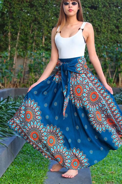 Breezy Boho Maxi Skirt Boho Clothing Gypsy Skirt Bohemian Chic Etsy