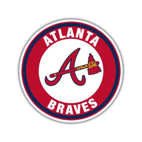 Atlanta Braves – Red and White Circle – Temporary Tattoo – Biggest ...