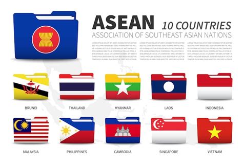 Premium Vector Asean Association Of Southeast Asian Nations And