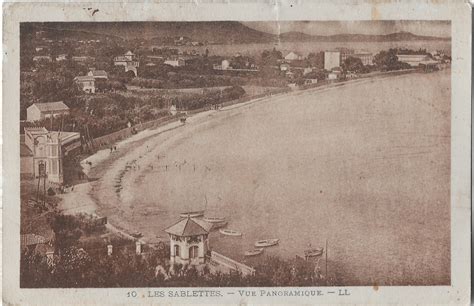 La Seyne Sur Mer Plage Des Sablettes Carte Postale Ancienne Et Vue