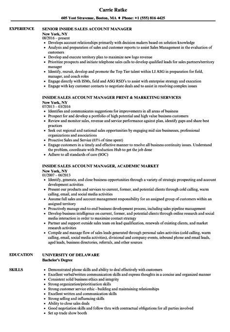 Resume Example Account Manager