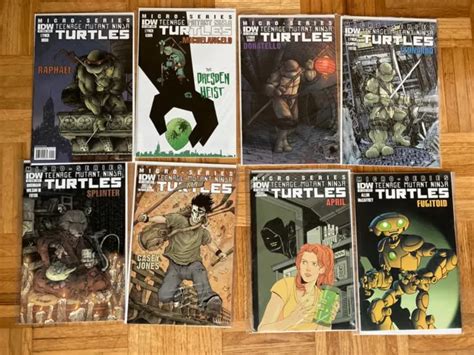 Teenage Mutant Ninja Turtles Micro Series “heroes” 1 8 Complete Idw