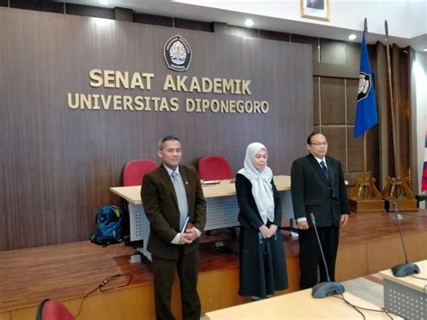 Sidang Pleno Dewan Profesor Presentasi Calon Guru Besar Undip A N Dr