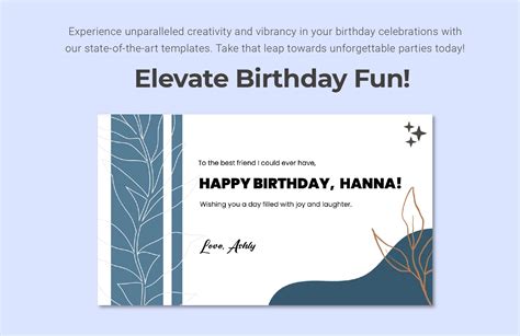 Happy Birthday Card Template in Word - Download | Template.net