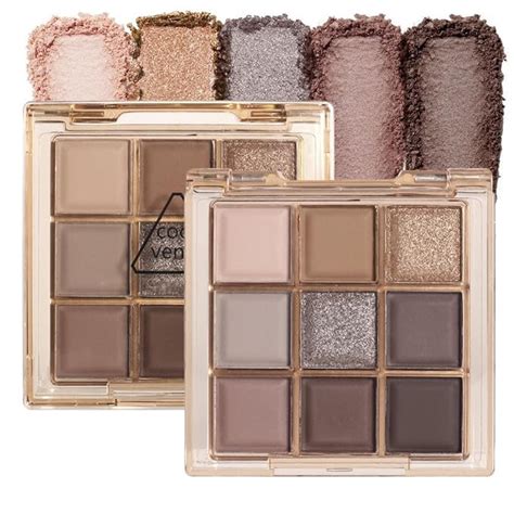 Amazon CAKAILA Colors Colorful Eyeshadow Palette Makeup Gray Silver Golden Brown Nude