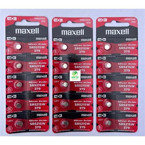 SR521SW 379N Maxell Silver Oxide Battery 1 55v Lazada PH