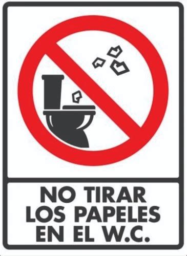 No Tirar Papeles En El Wc Afa Rotulos Tienda