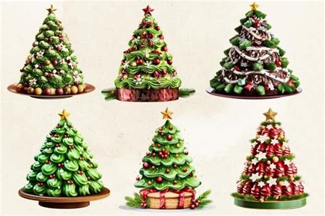 Christmas Tree Cake Sublimation Clipart Graphic By Millerleslies26