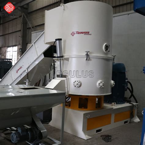 Pe Pp Plastic Film Agglomerator Granules Pellets Making Machine China