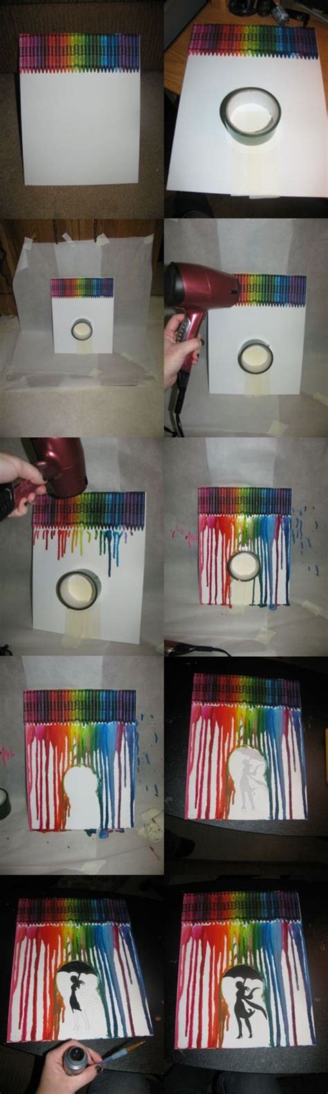 Diy Melted Crayon Art Ideas On Canvas