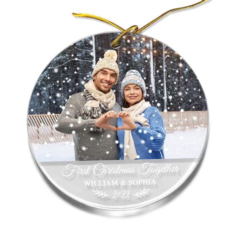 Personalized Ornament Couple Custom Photo To The Moon