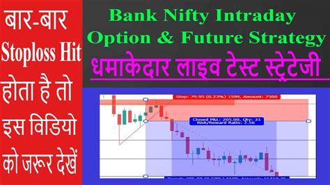 Best Bank Nifty Options Intraday Trading Strategy Nifty Option