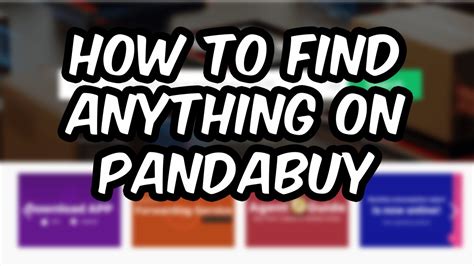 How To Find Anything On Pandabuy Pandabuy Tutorial Youtube