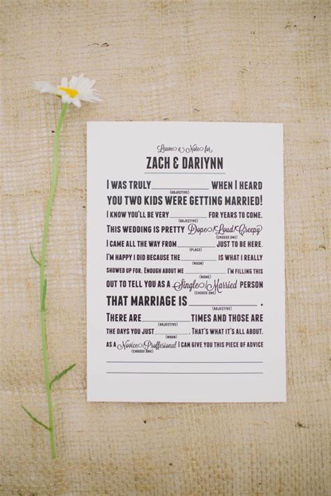 Funny Wedding Mad Libs—rsvps Games Templates Atelier Yuwaciaojp