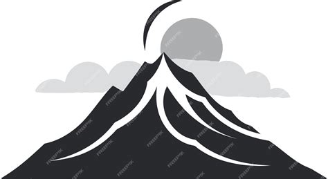 Premium Vector Majestic Molten Black Icon For Volcanic Power Volcanic