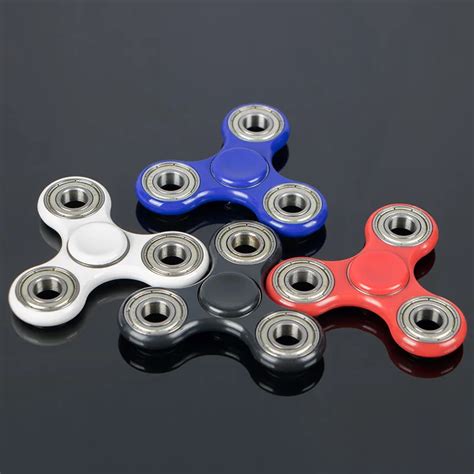 Colors Tri Spinner Fidget Toy Plastic Edc Hand Spinner For Autism And