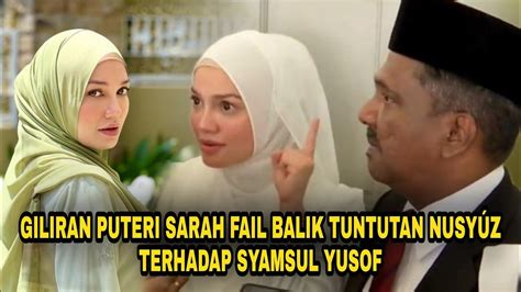 Giliran Puteri Sarah Fail Balik Tuntutan Nusy Z Terhadap Syamsul Yusof