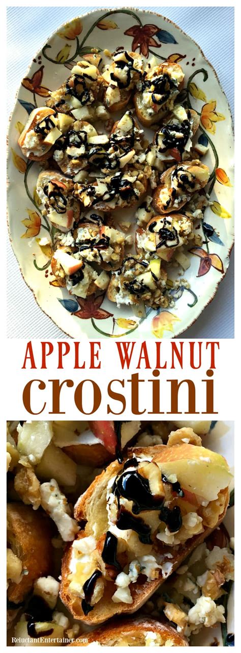 Apple Walnut Crostini