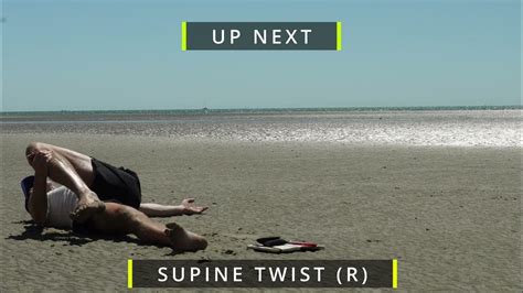 Spine Mobility Stretch Supine Twist Stretch Back And Glute