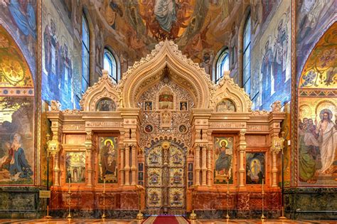 Interior Of The Church Of The Savior On Spilled Blood In St Petersburg