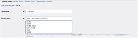 Setting Up Shipping Zones Woocommerce