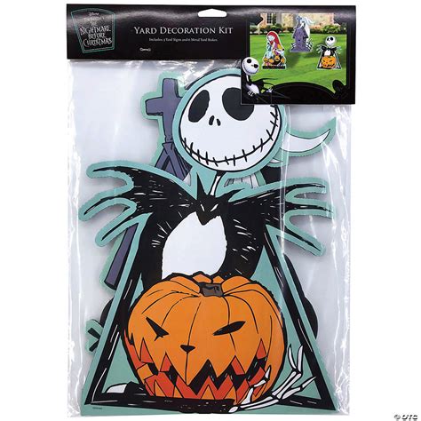 The Nightmare Before Christmas Jack, Sally & Zero Yard Sign Set ...