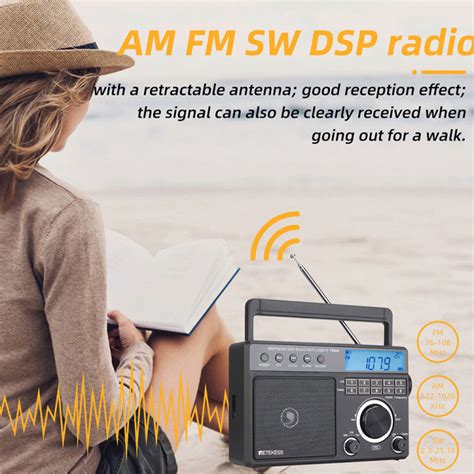 Retekess TR629วิทยุพกพา,Am/fm วิทยุดิจิตอลพร้อมจอแสดงผล LCD,รองรับ Usb ...
