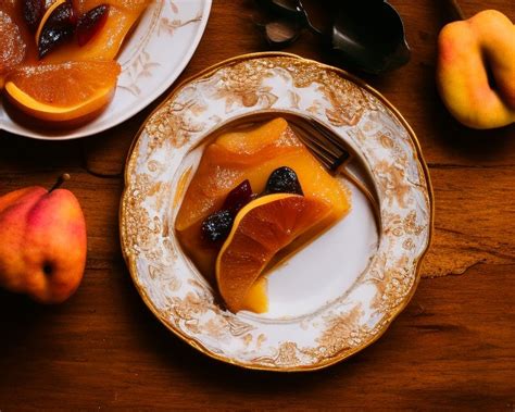 La Fantaisie Dorée Tarte Tatin aux Coings épicés et Pruneaux à la